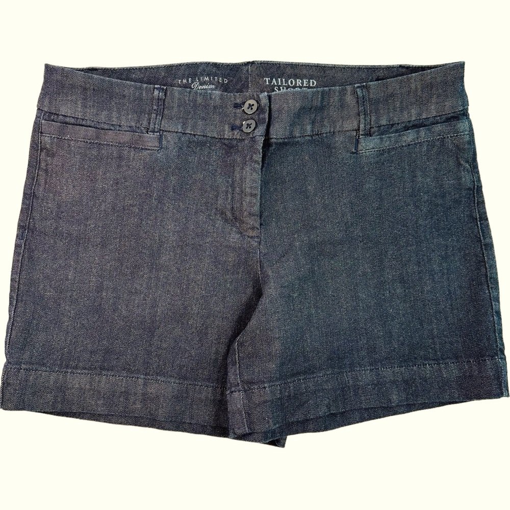 The Limited Tailored Blue Jean Shorts. 12R Spring/Summer time look 🔥🔥🔥